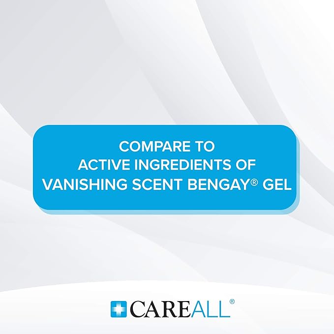 Topical Pain Relief CareAll Muscle and Joint 2.5% Strength Menthol Topical Gel 3 oz.,Packaging Type- Each