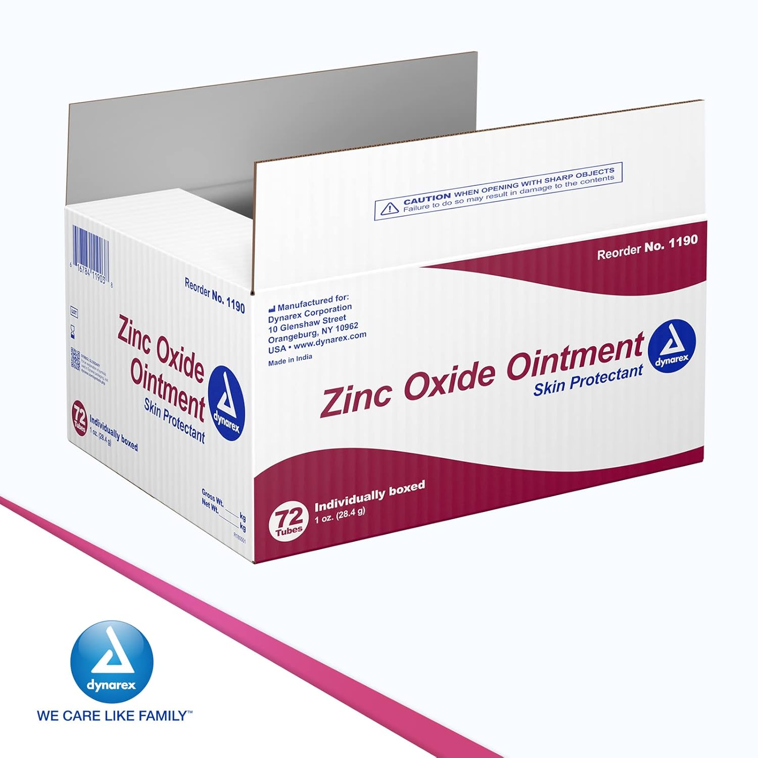 Ungüentos de óxido de zinc Dynarex