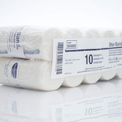 Elastic Bandage Shur-Band LF 4 Inch X 5 Yard Single Hook and Loop Closure Natural NonSterile Standard Compression, Packaging Type- Case