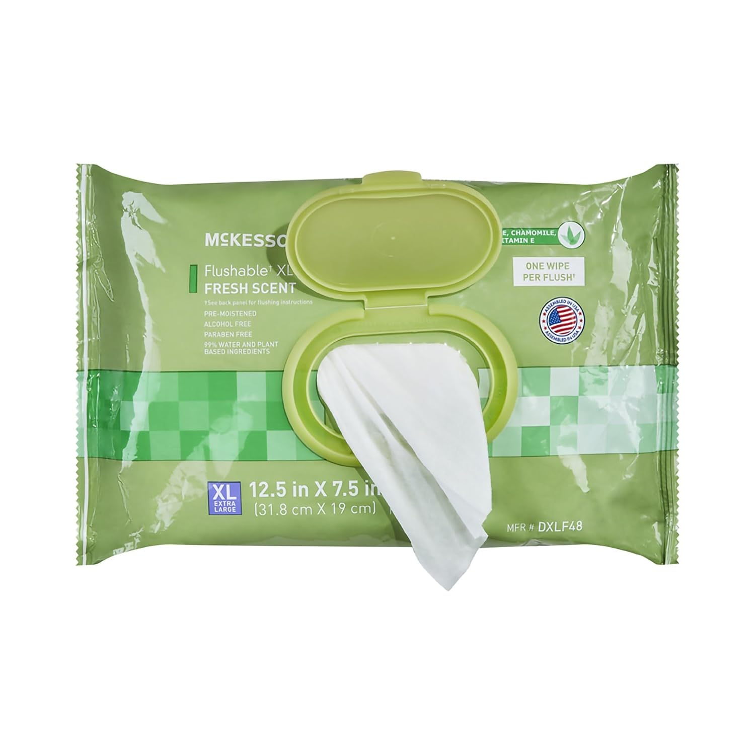 Flushable Personal Wipe McKesson Soft Pack Scented 48 Count, Packaging Type- Case