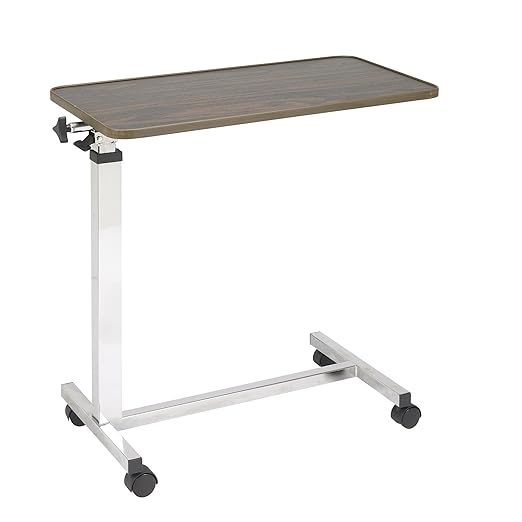 Overbed Table Drive Tilt-Top Automatic Spring Assisted Lift 23-1/2 to 33 Inch Height Range,Packaging Type- Each