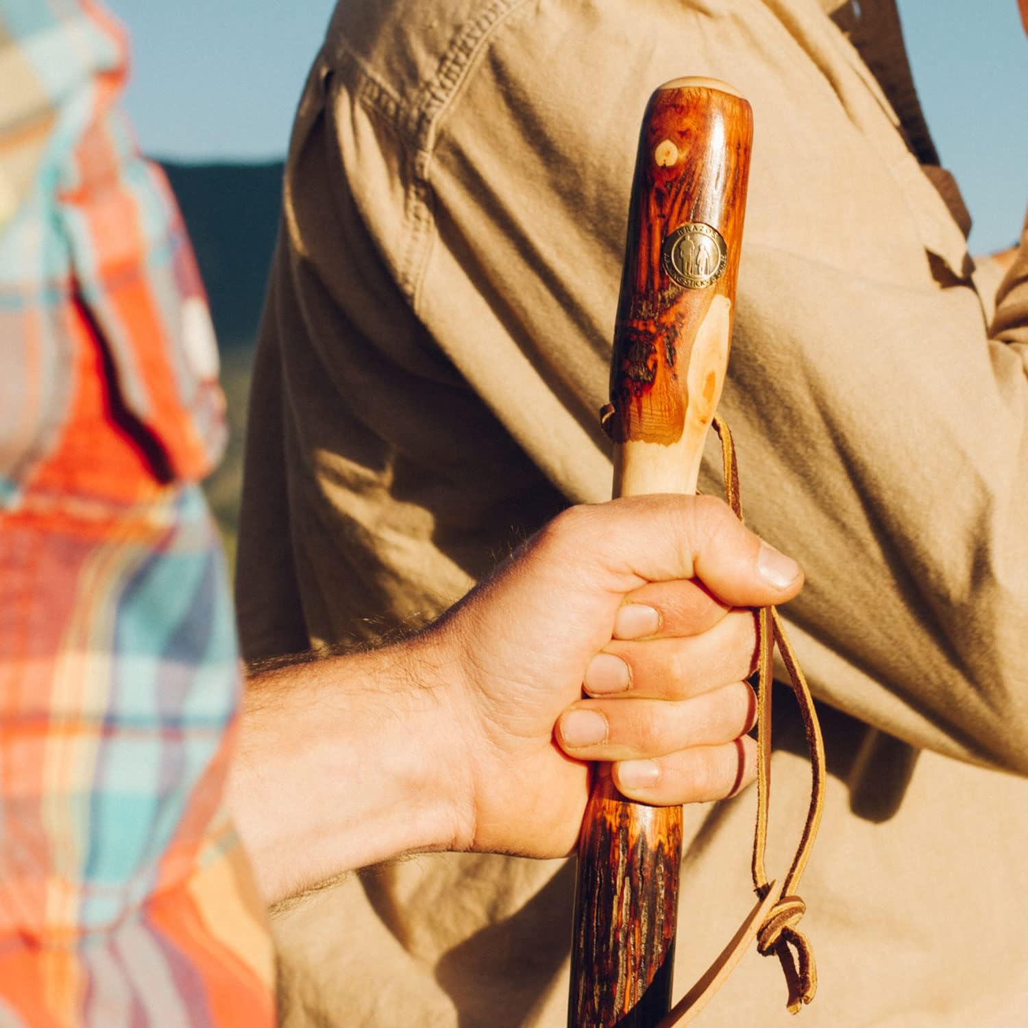Walking Stick Brazos Twisted Wood 55 Inch Height Hickory