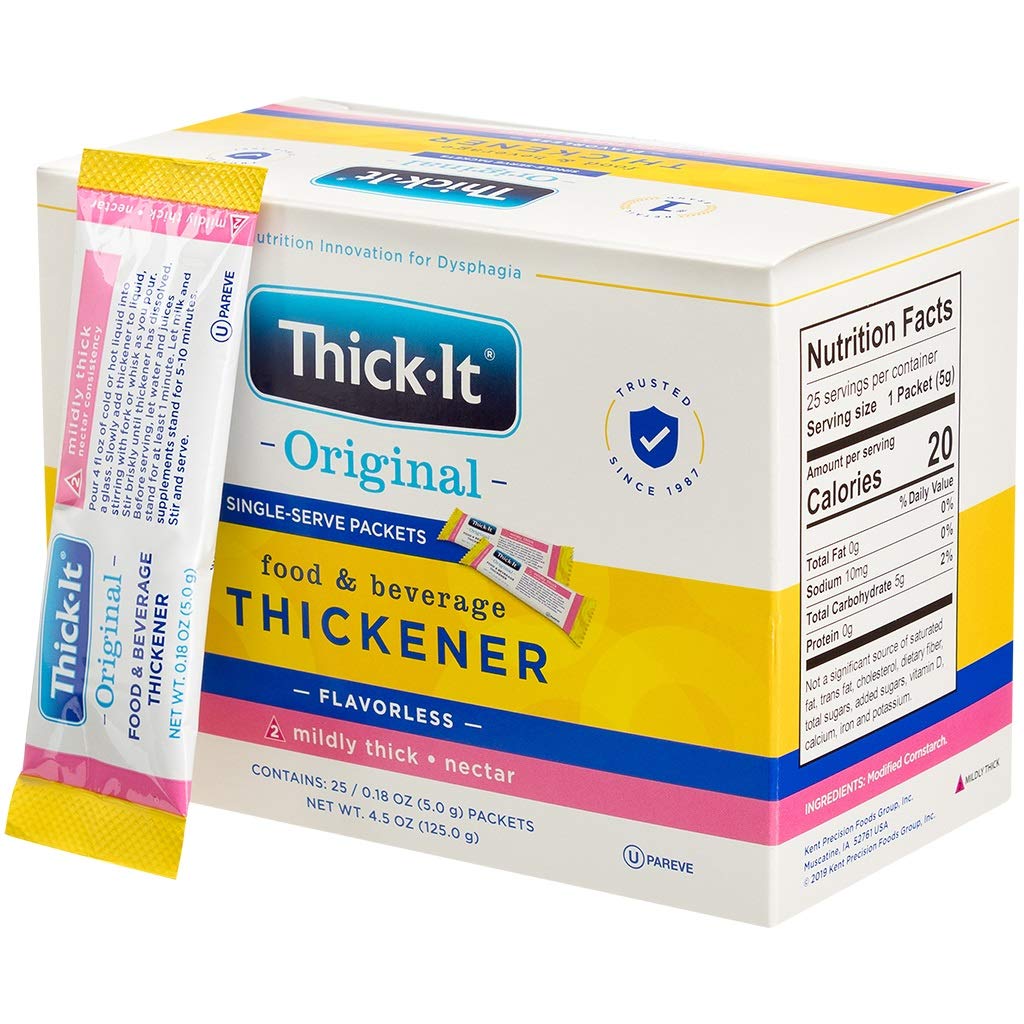 Food and Beverage Thickener Thick-It Original 6 Gram Individual Packet Unflavored Powder IDDSI Level 3 Moderately Thick/Liquidized, Packaging Type- Case