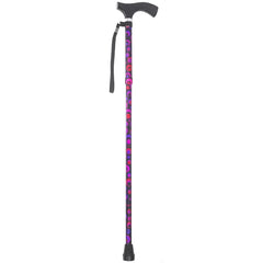 Folding Cane Switch Sticks® Aluminum 32 to 37 Inch Height Circle Print Circle · Pack: EA