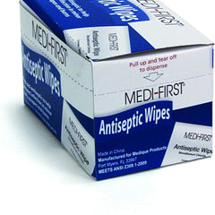 First Aid Kit Refill Antiseptic Skin Towelette Medi-First Individual Packet Scented 20 Count | 20Box/Case