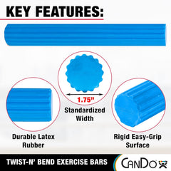 Cando Twist-n-bend Hand/wrist Exerciser  Blue