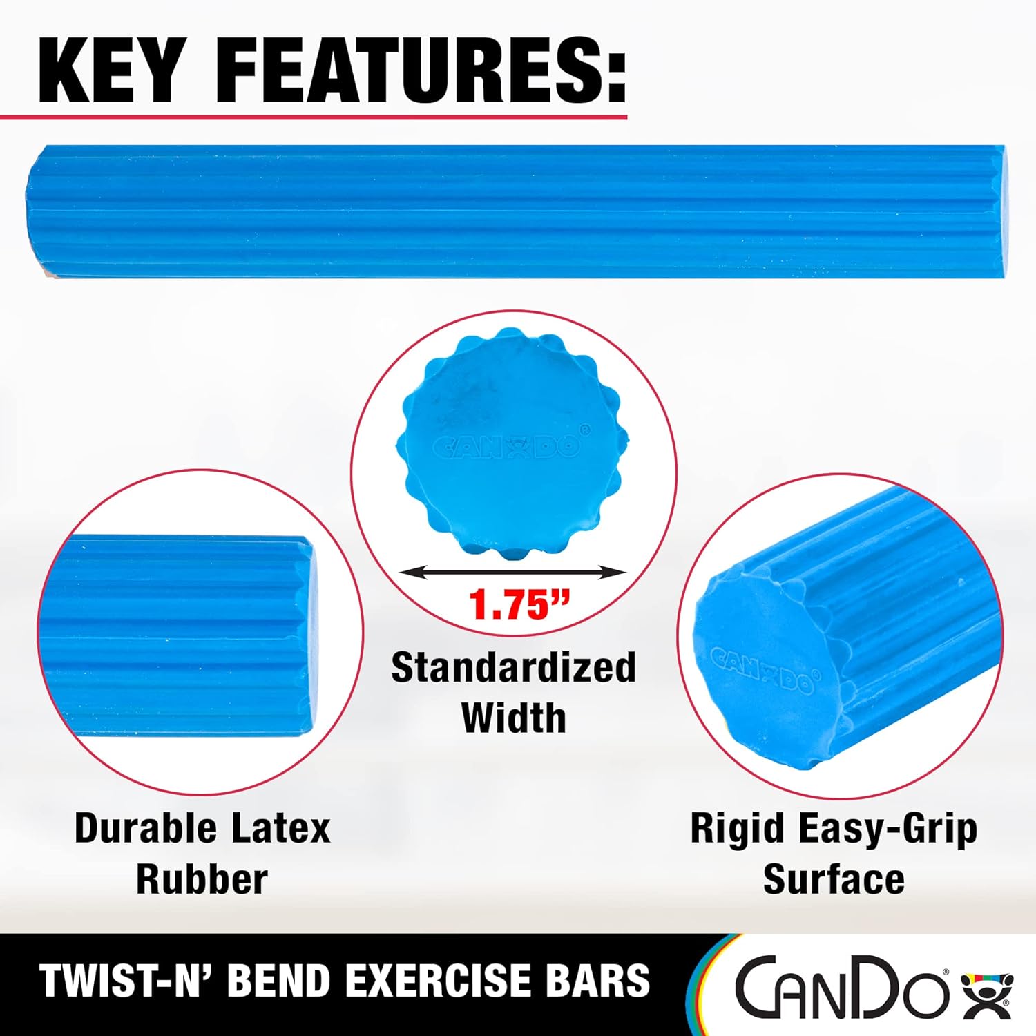 Cando Twist-n-bend Hand/wrist Exerciser  Blue