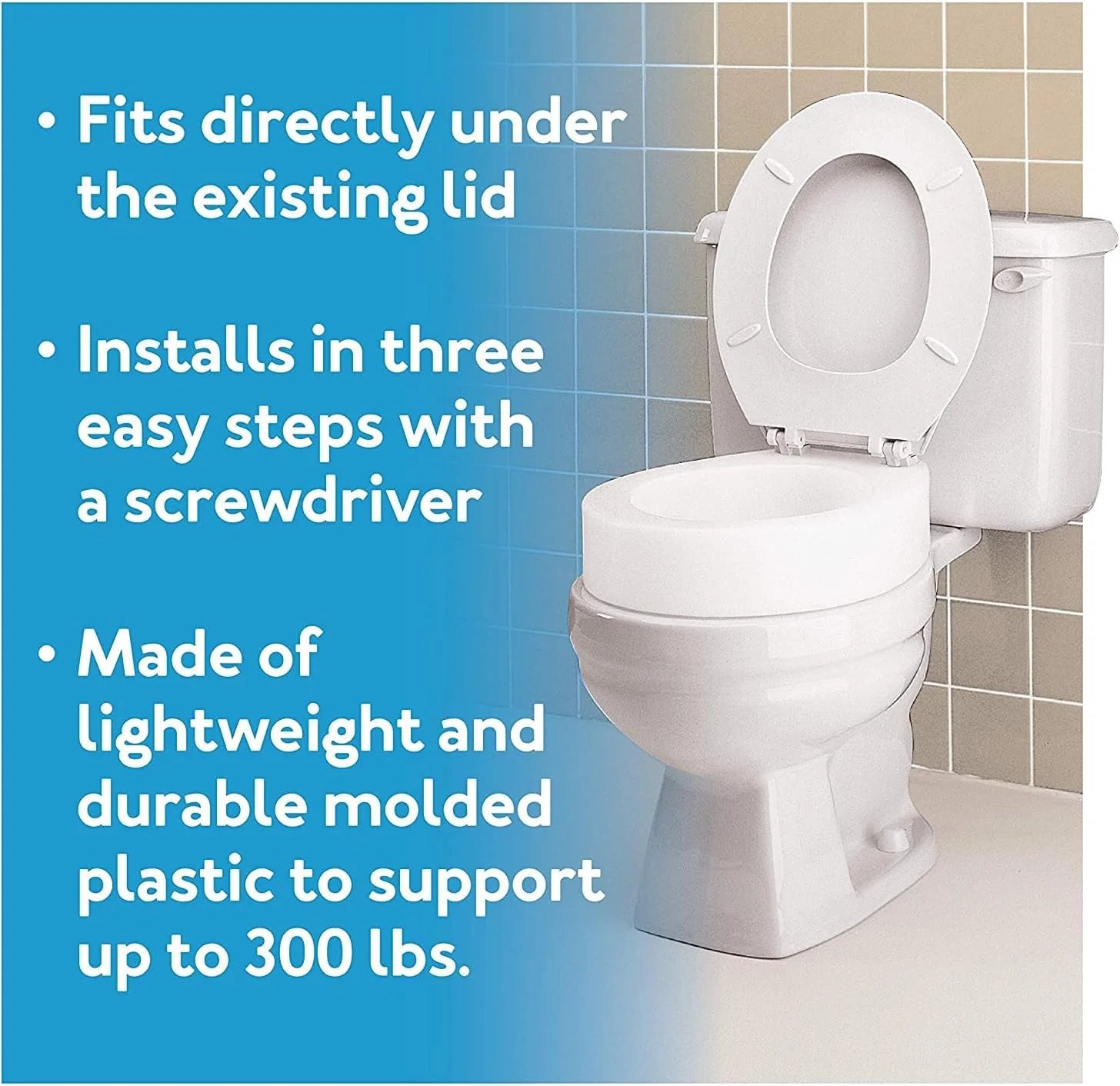 Carex Toilet Seat Elevator - Standard