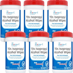 Antiseptic Skin Wipe Pharma-C-Wipes Towelette Canister, Packaging Type- Case