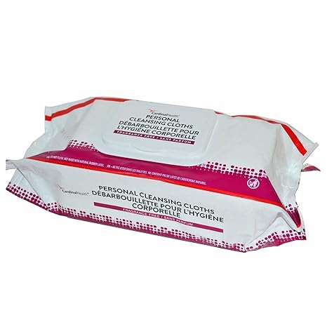 Personal Cleansing Wipe Cardinal Health™ Soft Pack Unscented 64 Count
