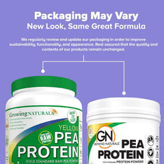Growing Naturals Pea Protein Powder - Original Flavor - 32.2 Oz