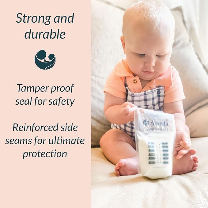 Breast Milk Storage Bag Ameda Pump 'N Protect 6 oz. Plastic,Packaging Type- Each