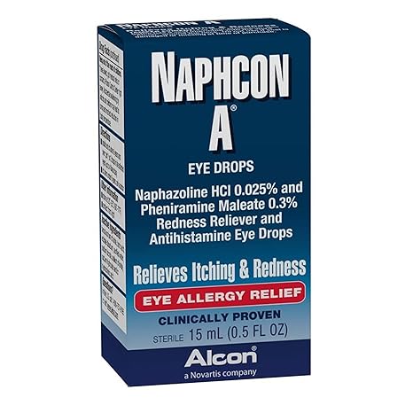 Gotas oftálmicas Naphcon A® para el alivio de la alergia ocular, 0.5 oz 