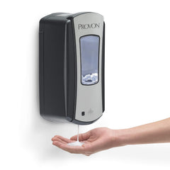Soap Dispenser PROVON LTX-12 Brushed Chrome / Black Plastic Touch Free 1200 mL Wall Mount