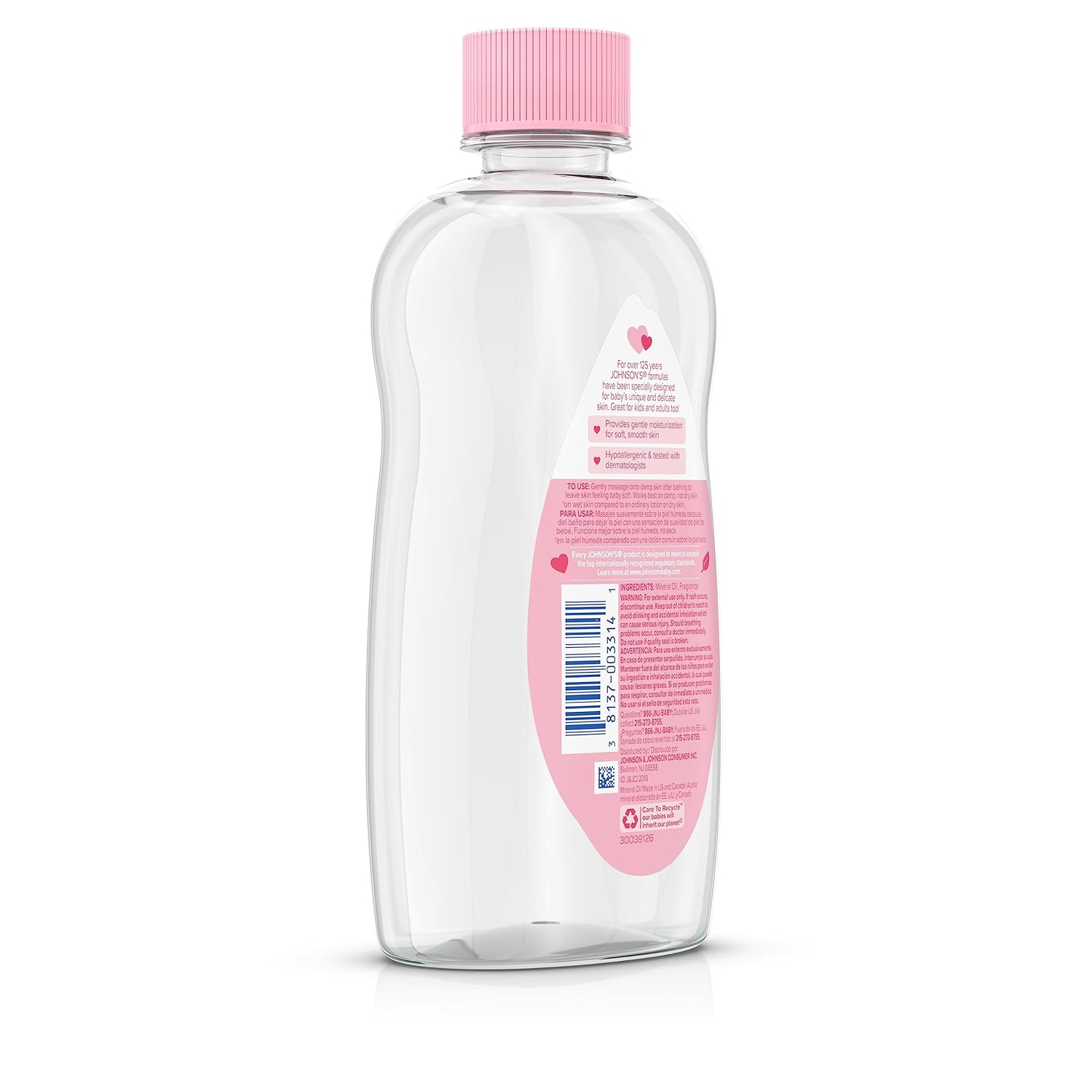 baby oil johnsons 14 oz bottle scented oil packaging type case