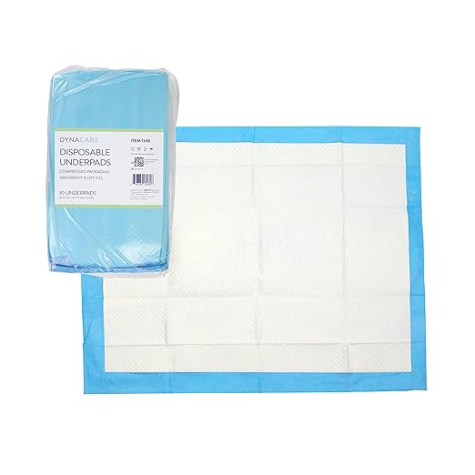 Disposable Underpad Dynarex 30 X 36 Inch Fluff / Polymer Heavy Absorbency, Packaging Type- Case