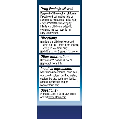 Gotas oftálmicas Naphcon A® para el alivio de la alergia ocular, 0.5 oz 