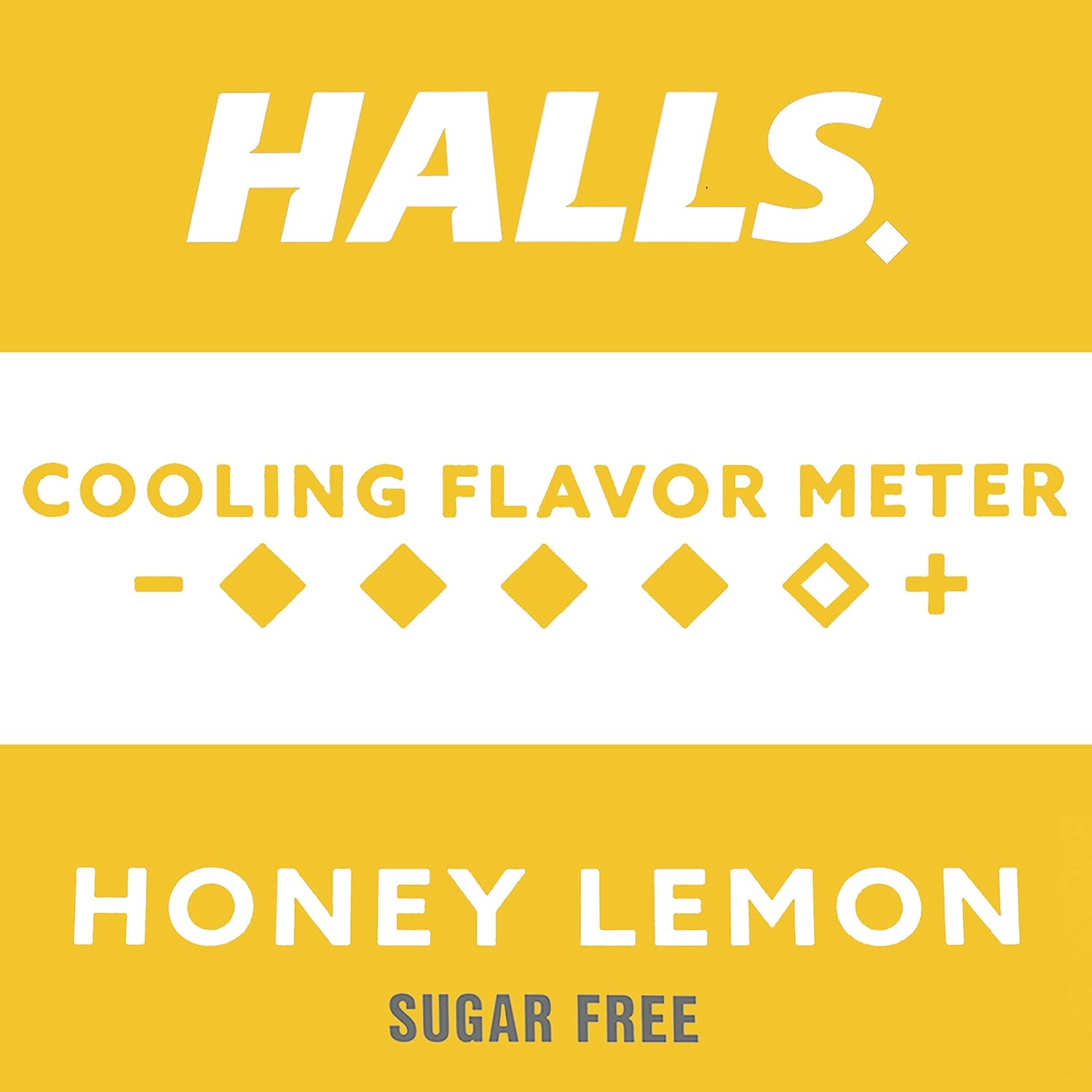 Cold and Cough Relief Halls Sugar-Free 7.6 mg Strength Lozenge 25 per Bag,Packaging Type- Each
