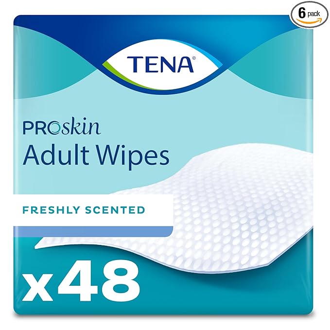 Personal Cleansing Wipe TENA ProSkin Ultra Soft Pack Unscented 48 Count, Packaging Type- Case