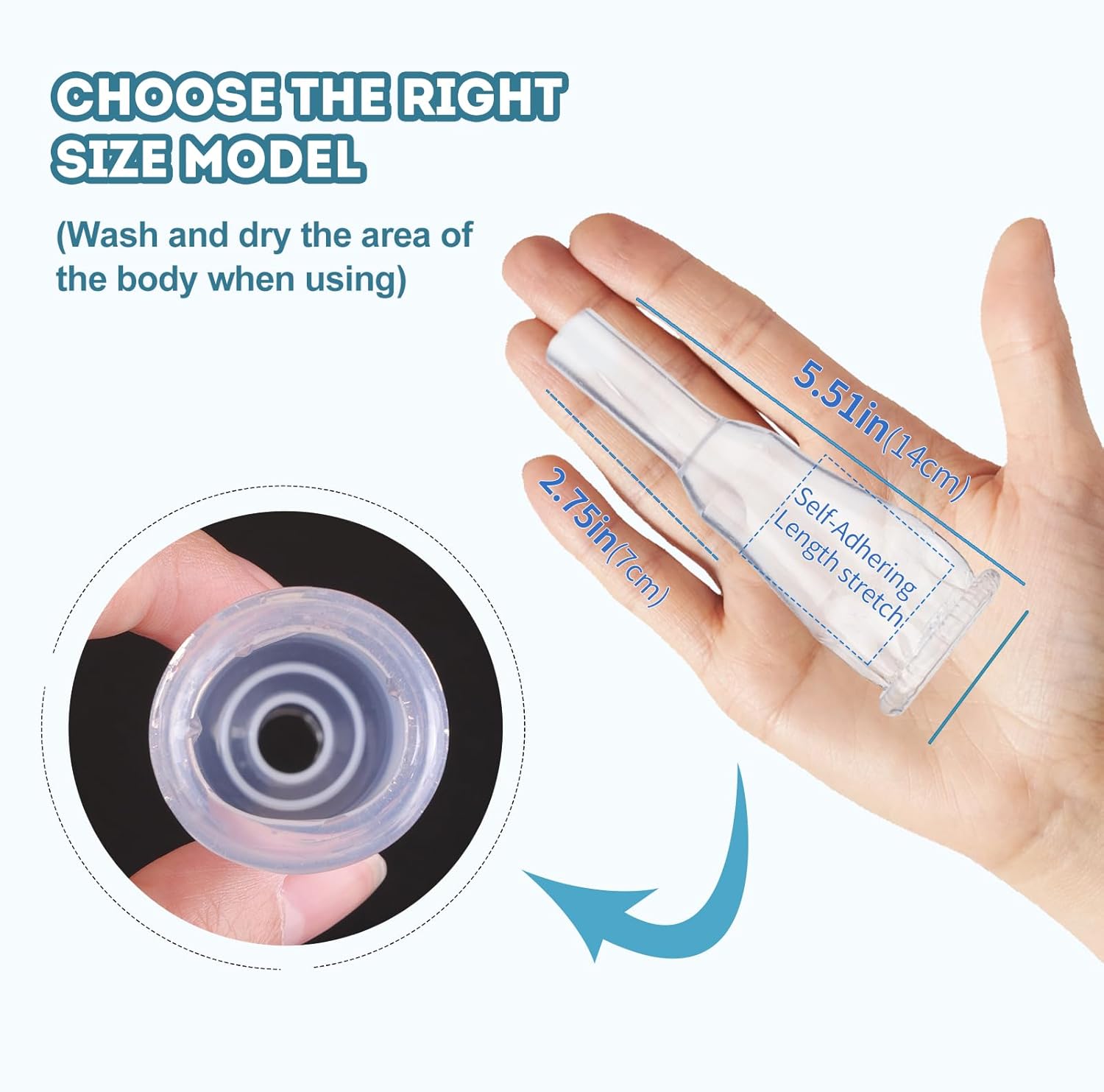 Male External Catheter InView Self-Adhesive Silicone Medium, Packaging Type- Box