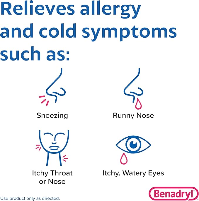 Allergy Relief Benadryl 25 mg Strength Gelcap 24 per Box