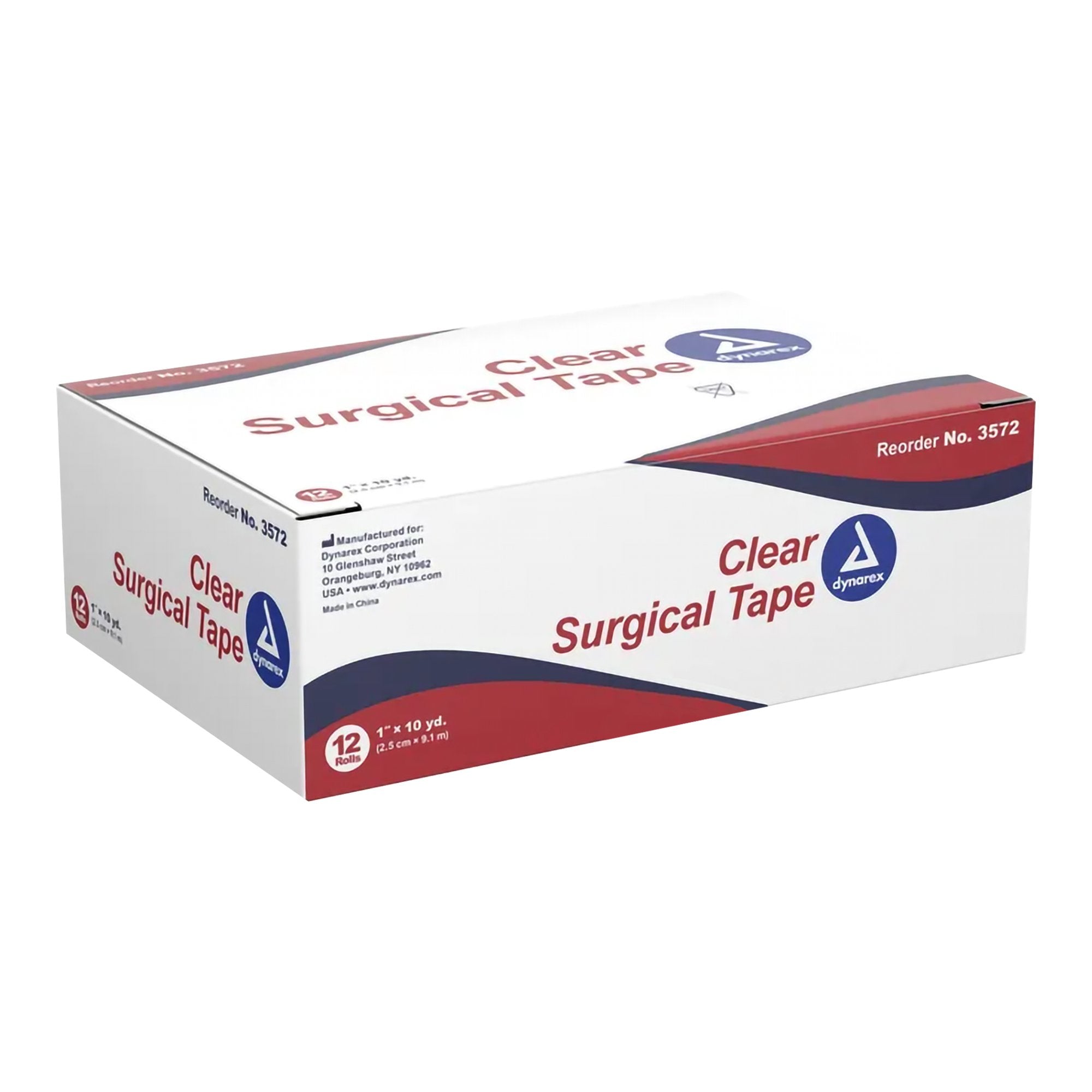 Medical Tape Dynarex Transparent 1 Inch X 10 Yard Adhesive NonSterile,Packaging Type- Each