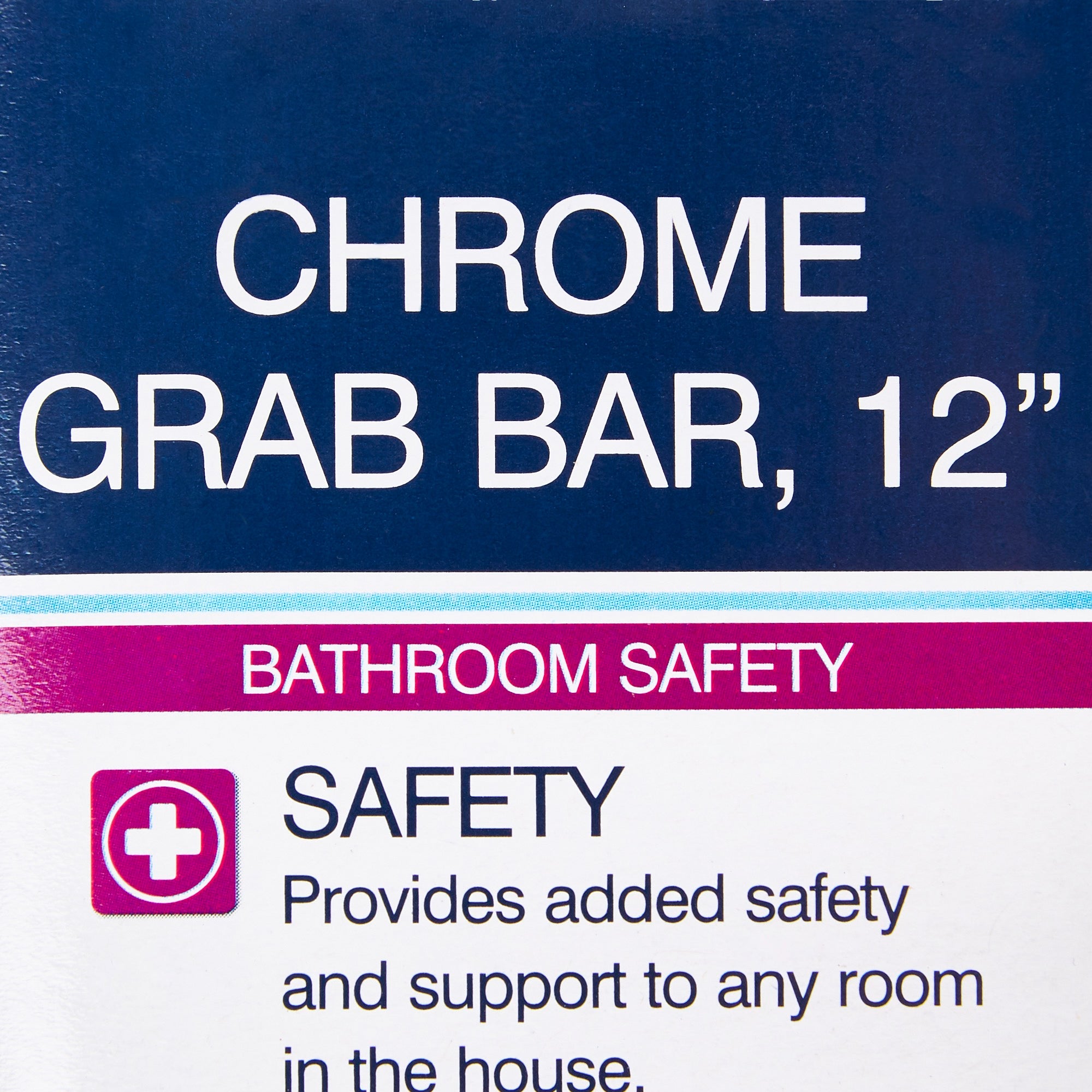 Wall Grab Bar drive Chrome Finish Knurled Steel,Packaging Type- Each