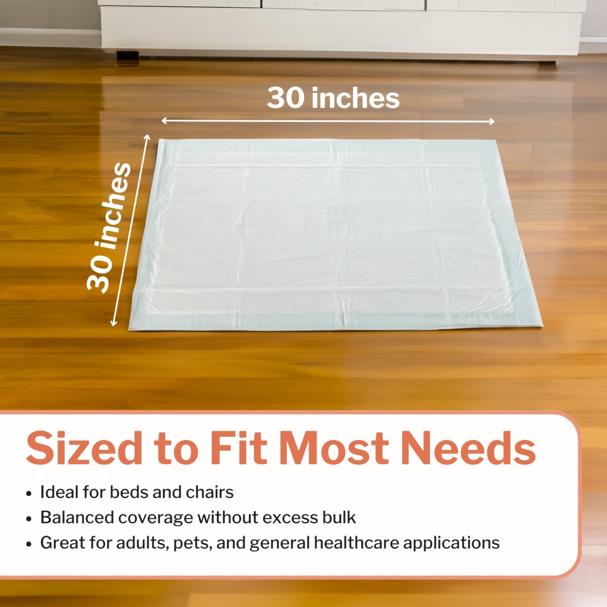 Disposable Underpad McKesson Super 30 X 30 Inch Fluff / Polymer Moderate Absorbency, Packaging Type- Case