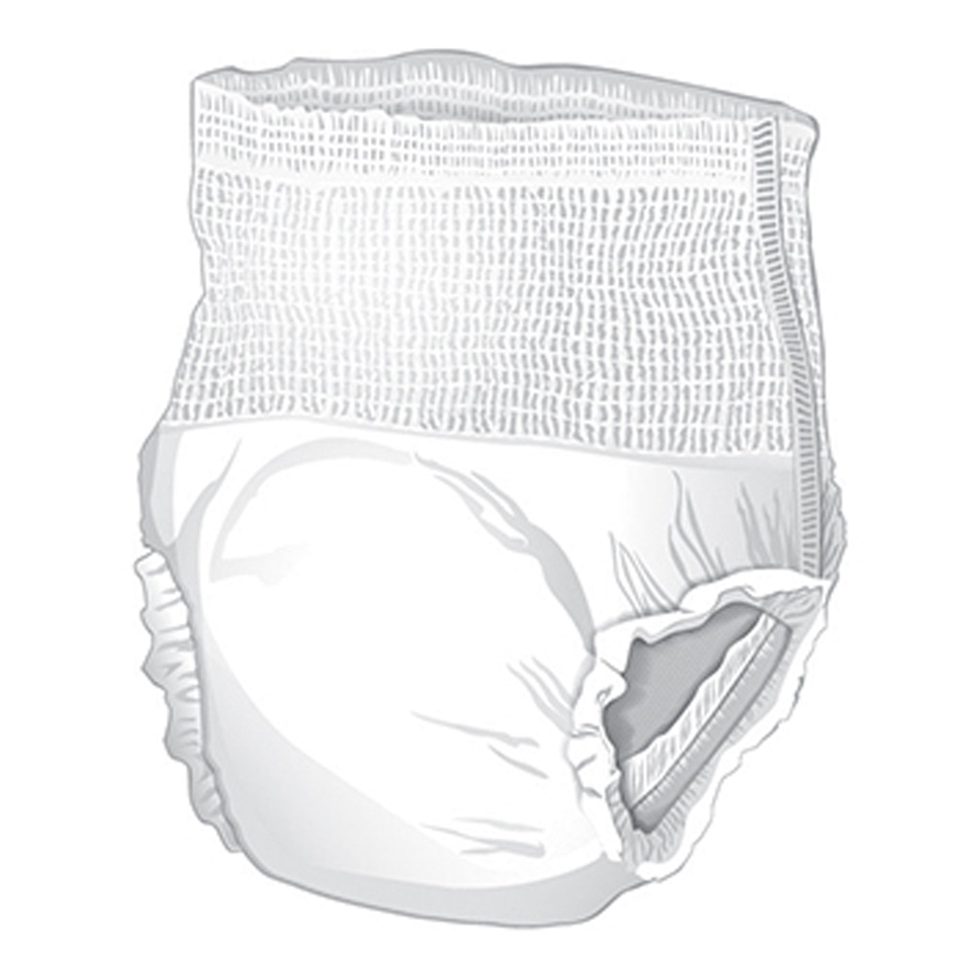 Unisex Adult Absorbent Underwear McKesson Ultra Pull On with Tear Away Seams Medium Disposable Heavy Absorbency | 4BG/Case