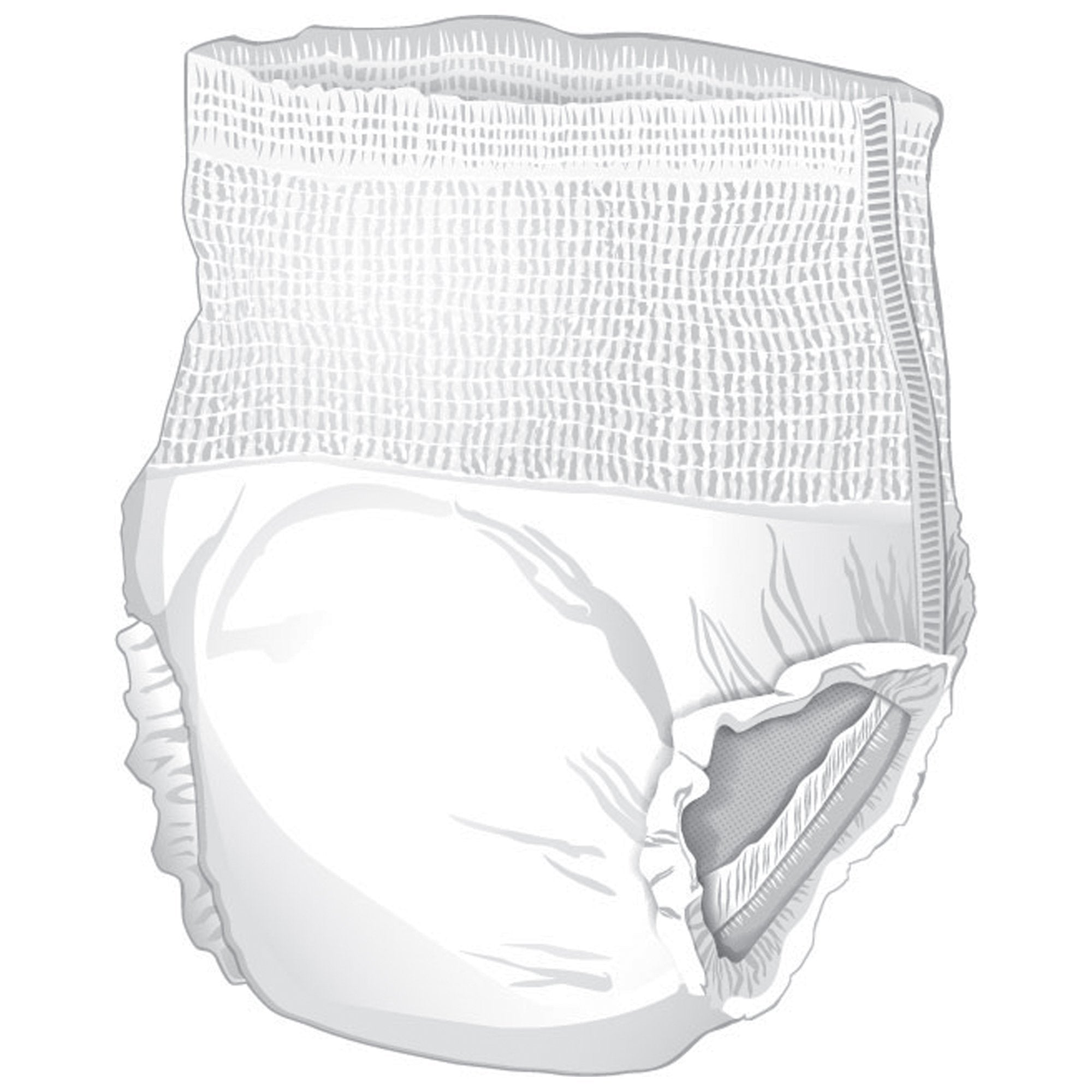 Unisex Adult Absorbent Underwear McKesson Ultra Pull On with Tear Away Seams X-Large Disposable Heavy Absorbency | 4G/Case