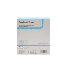 Foam Dressing BorderedFoam 4 X 4 Inch With Border Waterproof Backing Nonacrylic Adhesive Square Sterile, Packaging Type- Box