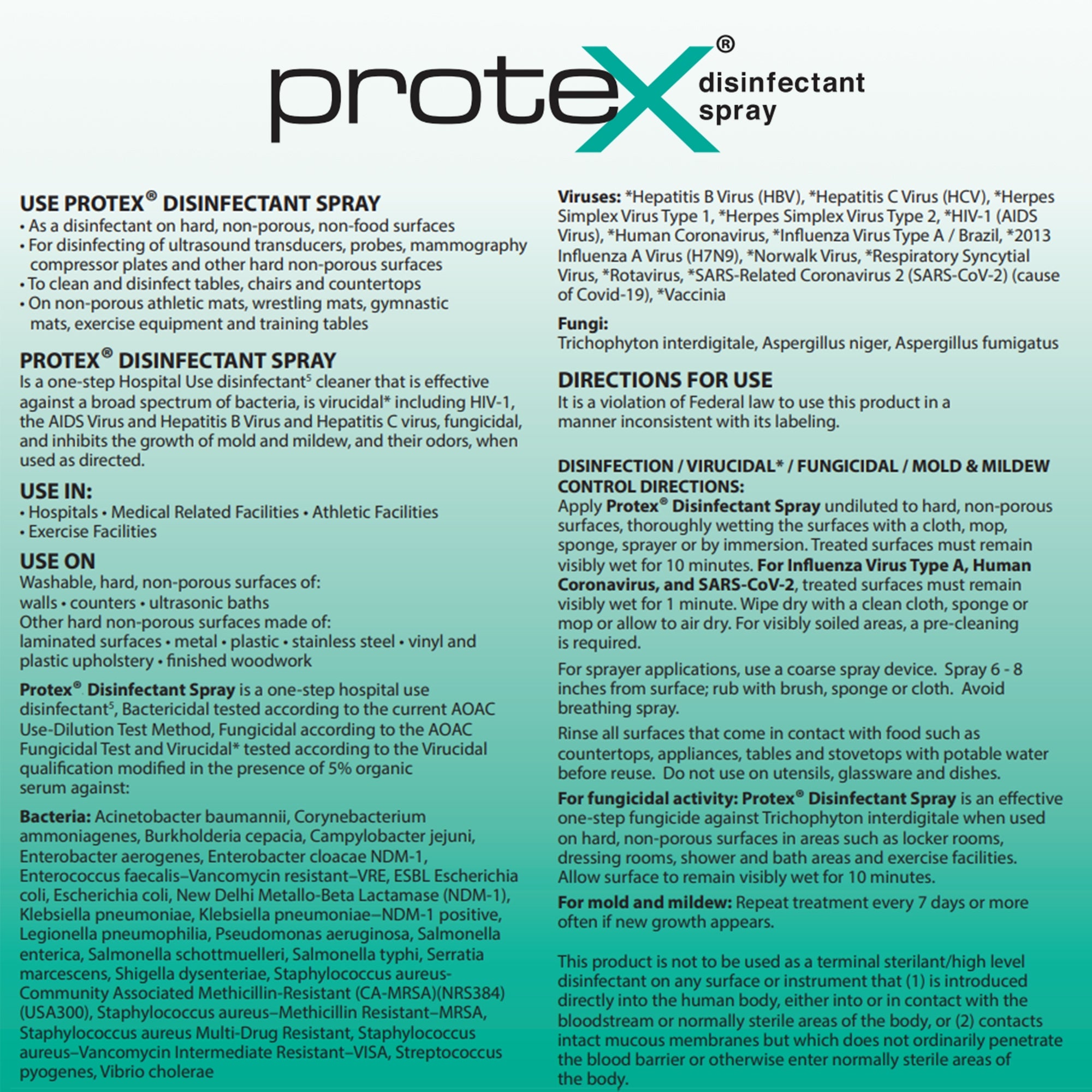 Protex Surface Disinfectant Cleaner Broad Spectrum Trigger Spray Liquid 32 oz. Bottle Lemon Scent NonSterile,Packaging Type- Box