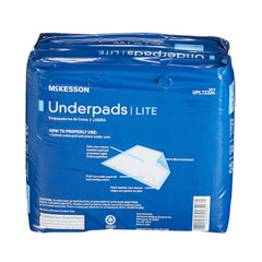 Disposable Underpad McKesson Classic Plus 23 X 24 Inch Fluff / Polymer Light Absorbency | 8BG/Case