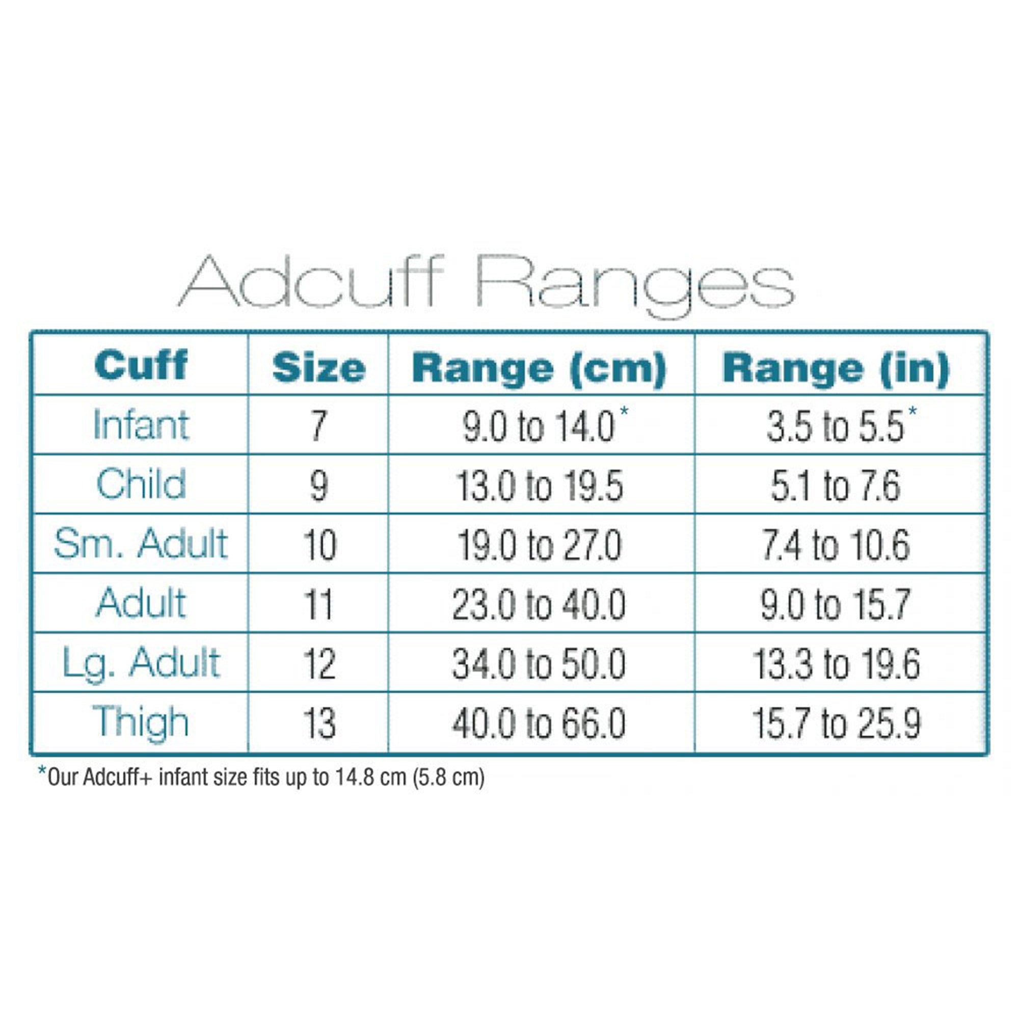 Reusable Blood Pressure Cuff and Bulb Adcuff 34 to 50 cm Arm Nylon Cuff Large Adult Cuff,Packaging Type- Each