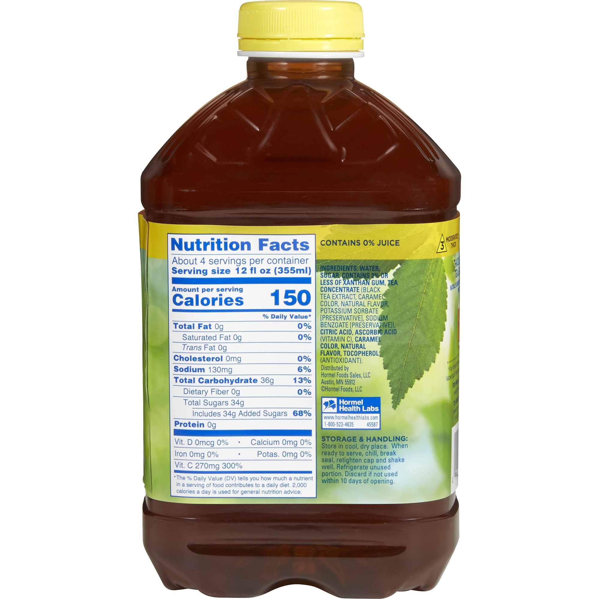 Thickened Beverage Thick & Easy 46 oz. Bottle Iced Tea Flavor Liquid IDDSI Level 3 Moderately Thick/Liquidized, Packaging Type- Case