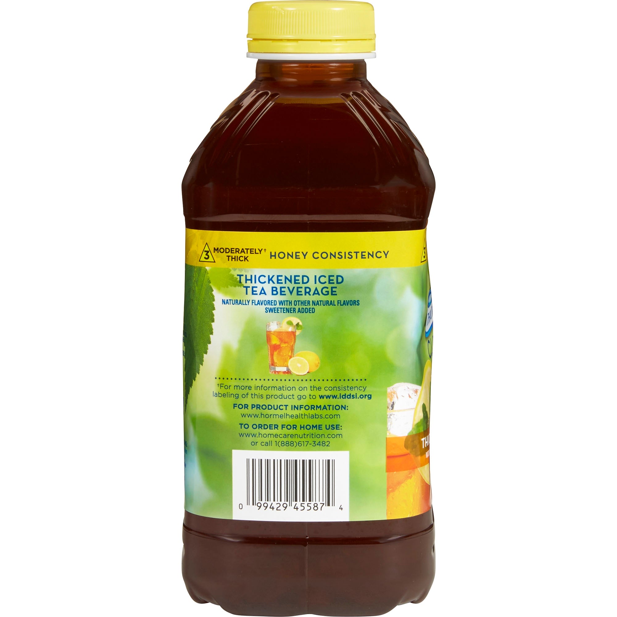 Thickened Beverage Thick & Easy 46 oz. Bottle Iced Tea Flavor Liquid IDDSI Level 3 Moderately Thick/Liquidized, Packaging Type- Case