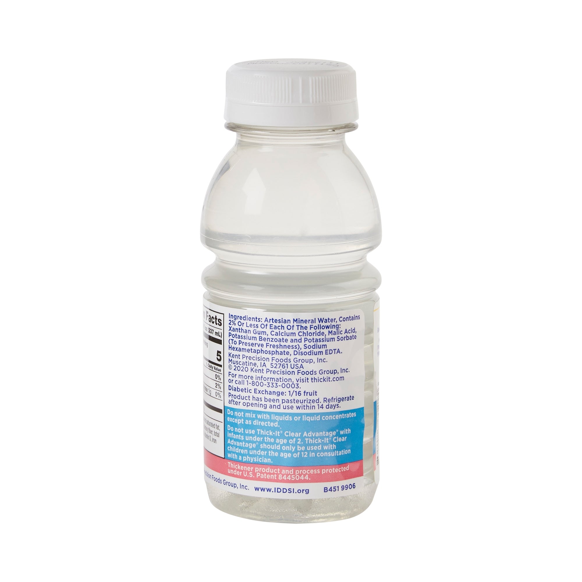 Thickened Water Thick-It Clear Advantage 8 oz. Bottle Unflavored Liquid IDDSI Level 2 Mildly Thick,Packaging Type- Each