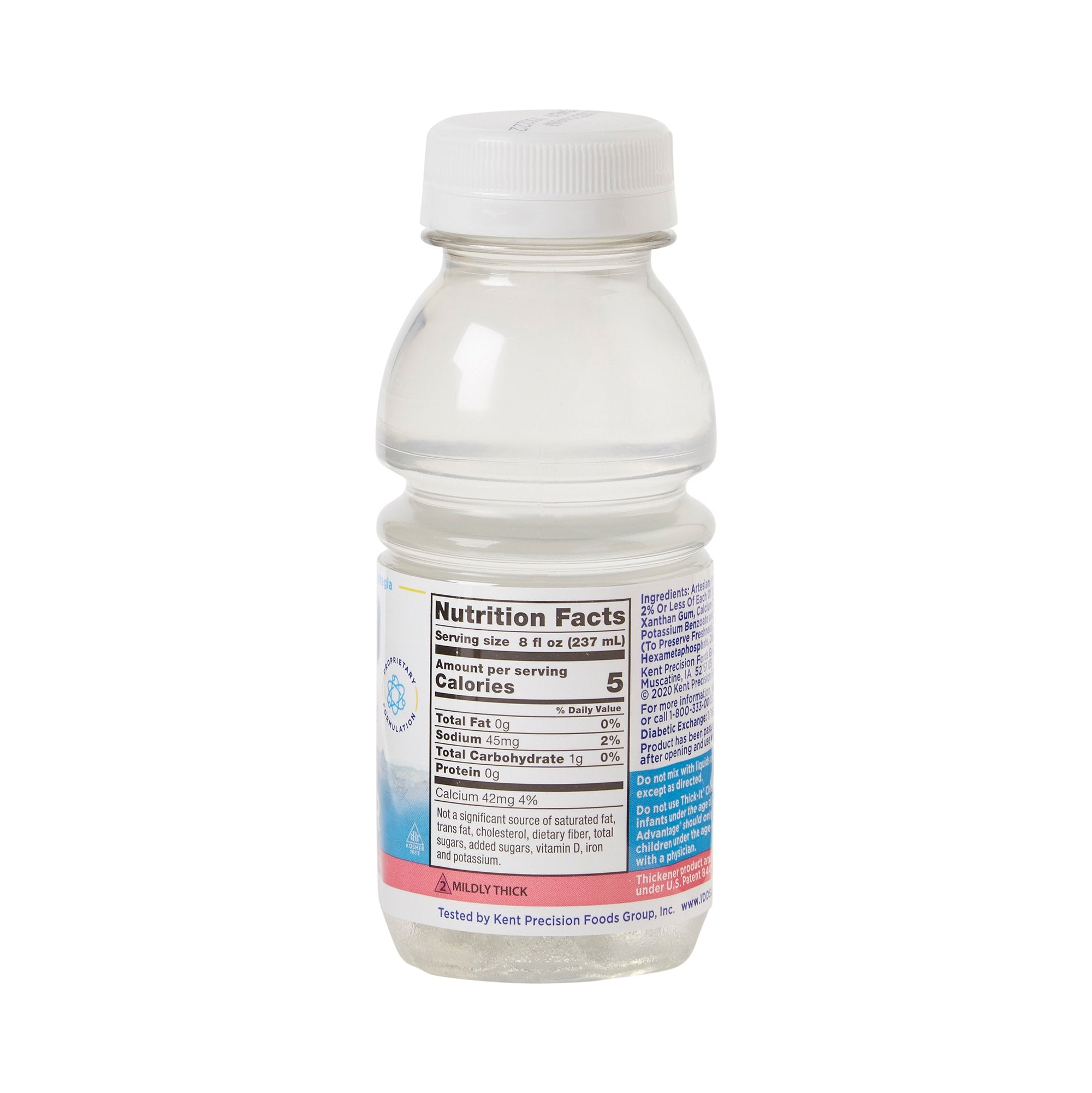 Thickened Water Thick-It Clear Advantage 8 oz. Bottle Unflavored Liquid IDDSI Level 2 Mildly Thick,Packaging Type- Each