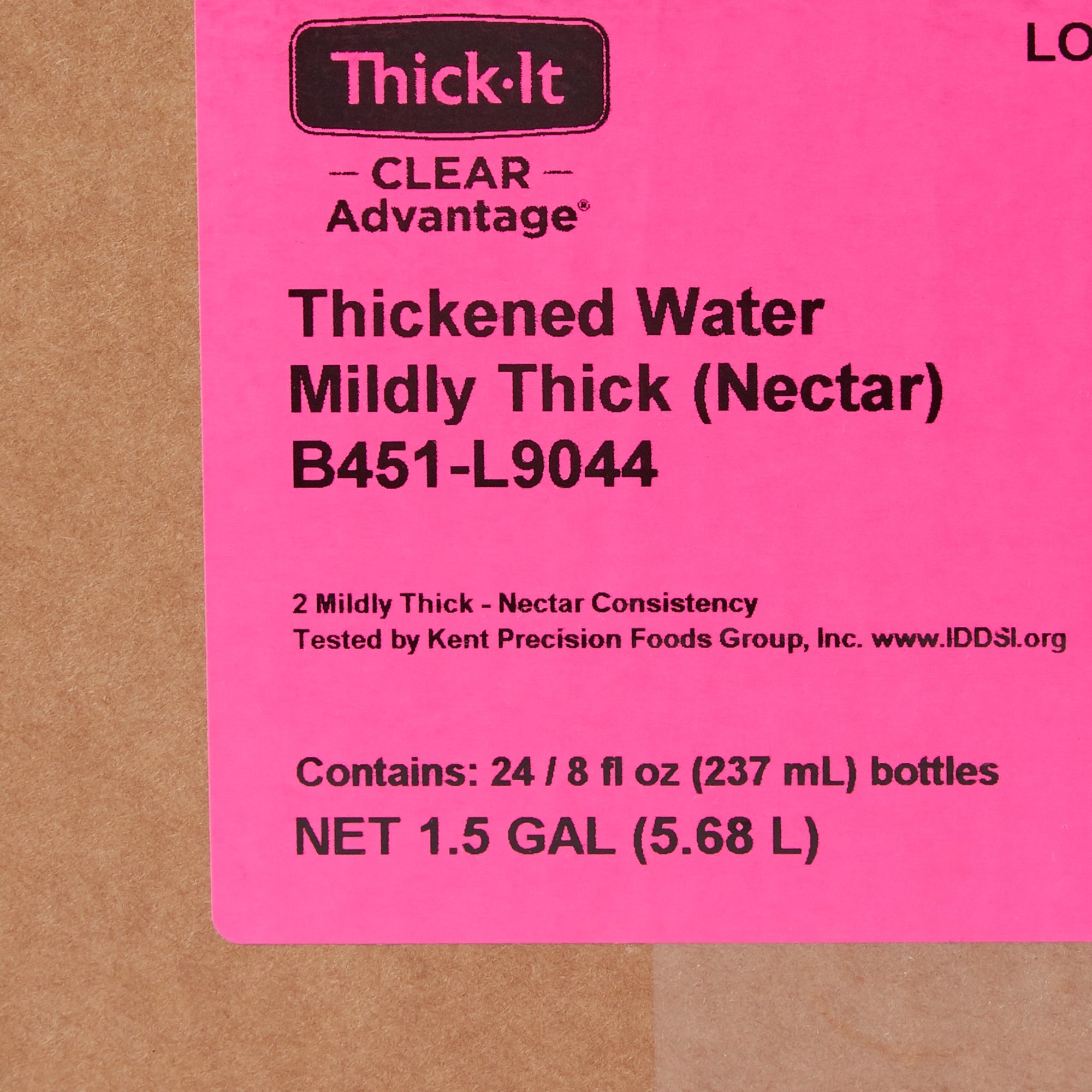 Thickened Water Thick-It Clear Advantage 8 oz. Bottle Unflavored Liquid IDDSI Level 2 Mildly Thick,Packaging Type- Each