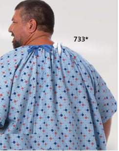Patient Exam Gown Magna One Size Fits Most Diamonds-in-the-Rough Print Reusable