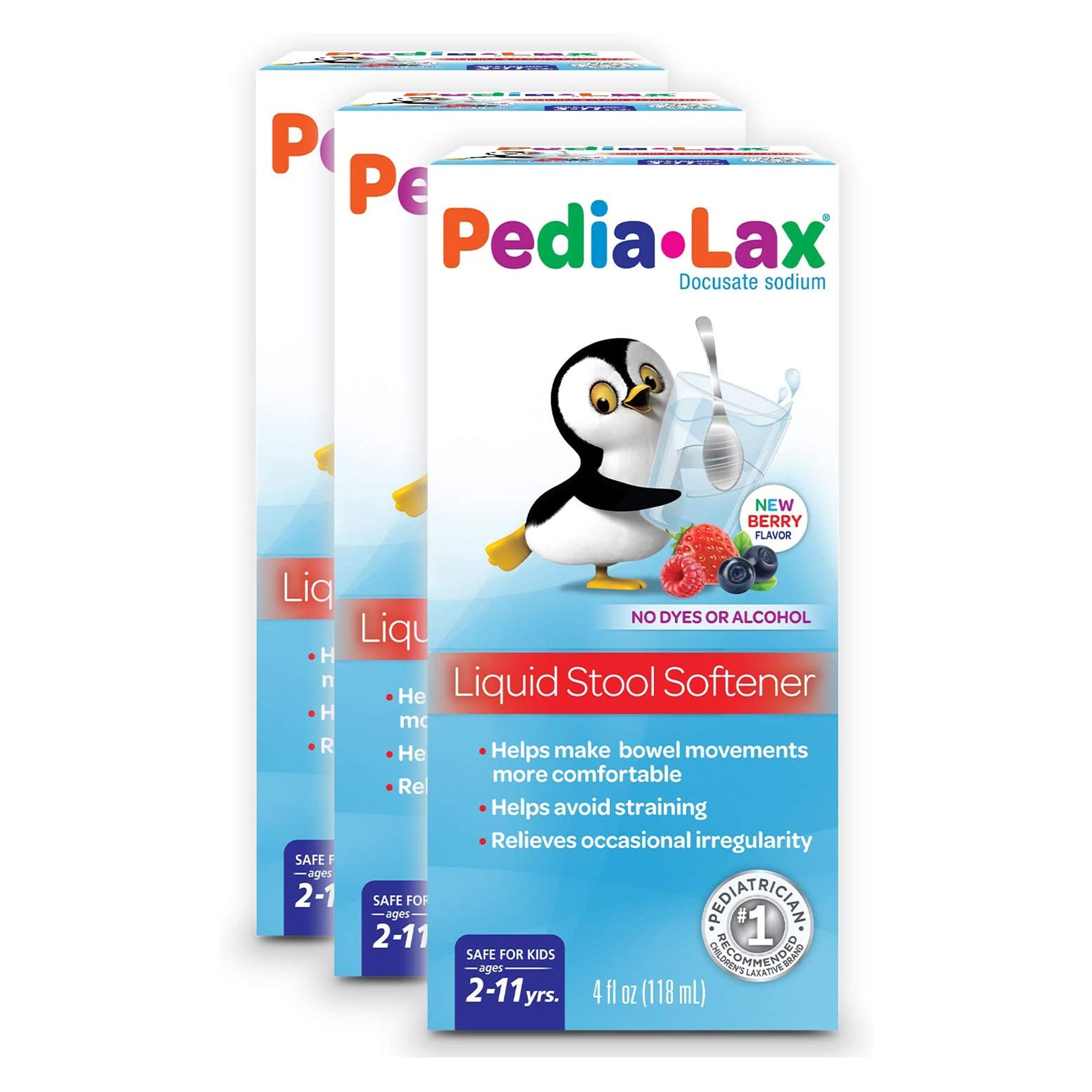 Stool Softener Pedia-Lax Fruit Punch Flavor Liquid 4 oz. 50 mg / 15 mL Strength Docusate Sodium,Packaging Type- Each