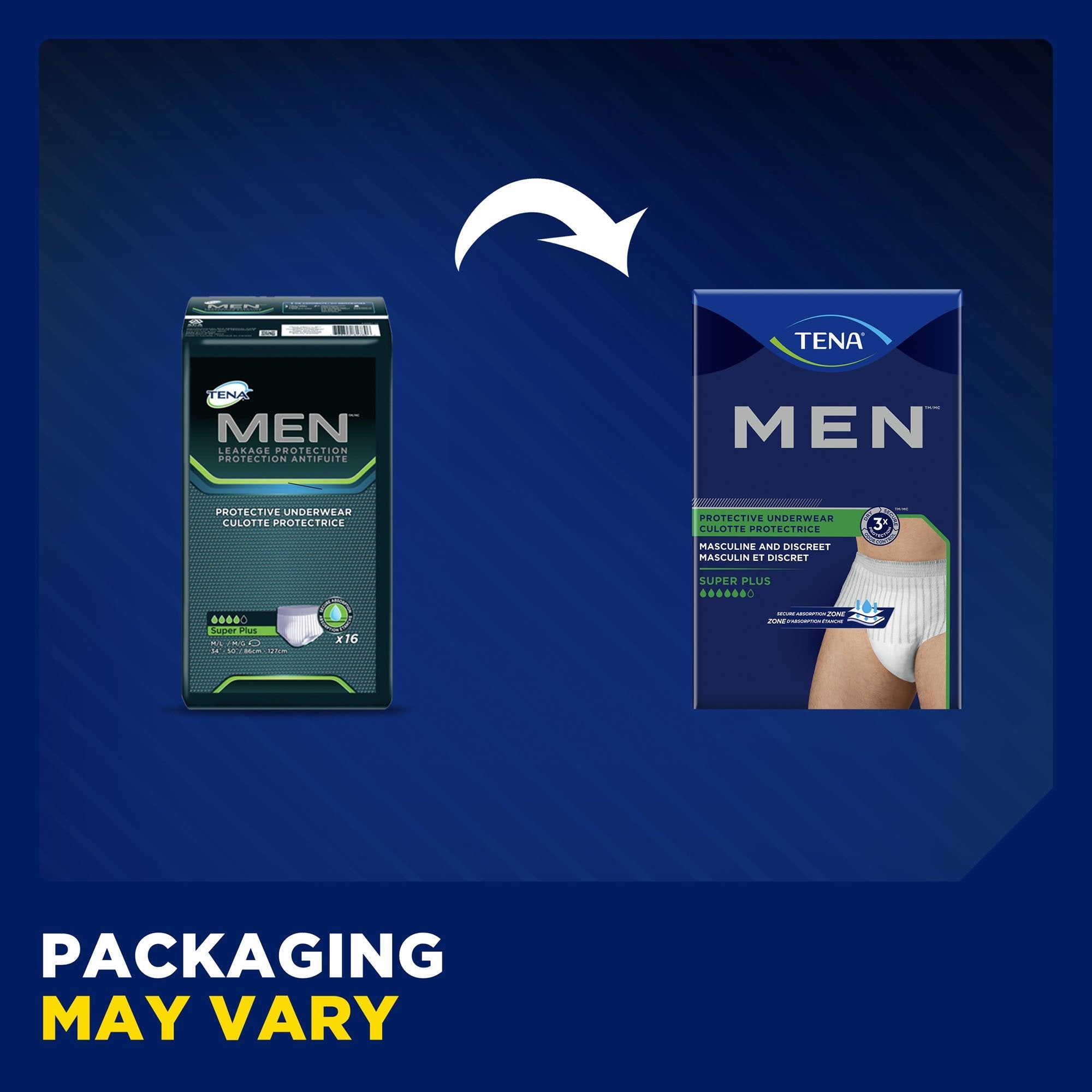 Best Incontinence Underwear for Men – TENA MEN Super Plus Pull On with Tear Away Seams Large / XL Disposable Heavy Absorbency, Packaging Type- Case