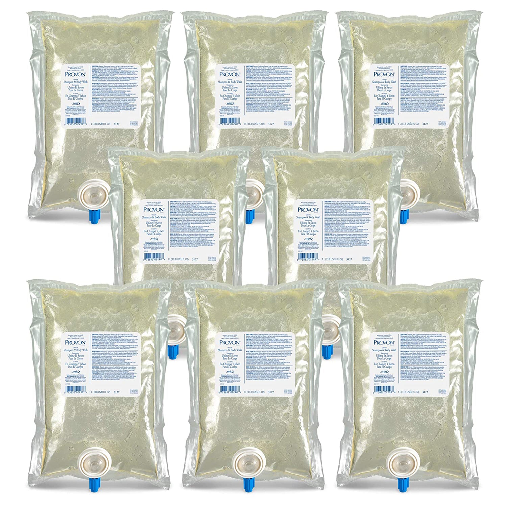 Shampoo and Body Wash PROVON 1,000 mL Dispenser Refill Bag Light Herbal Scent,Packaging Type- Each