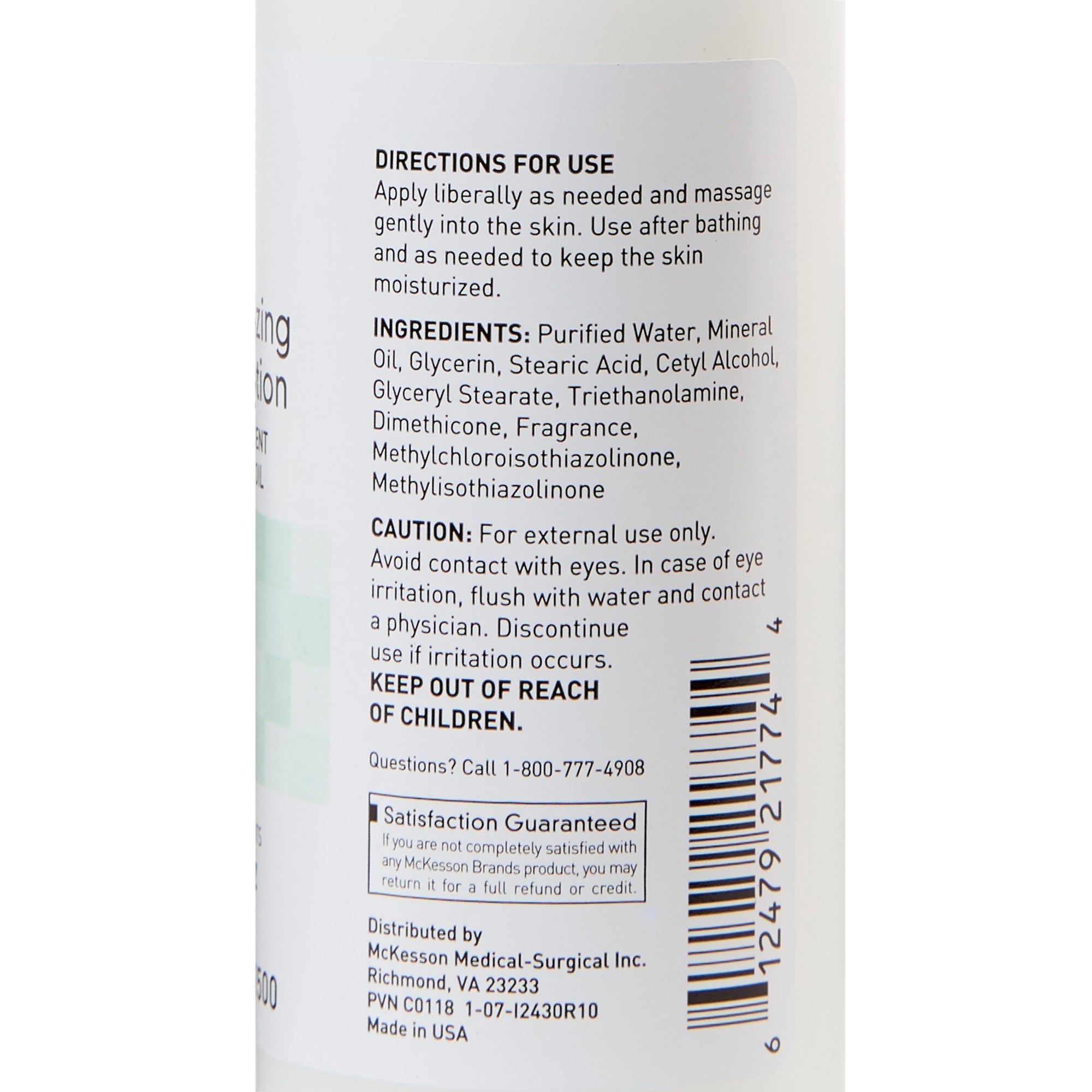 Hidratante para manos y cuerpo McKesson, botella de 113 ml, aroma fresco para bebés, tipo de envase: caja