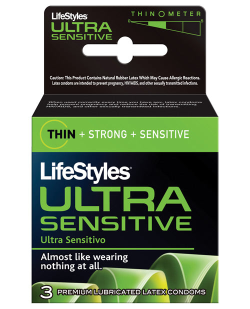 Lifestyles Ultra Sensitive - Box Of 3