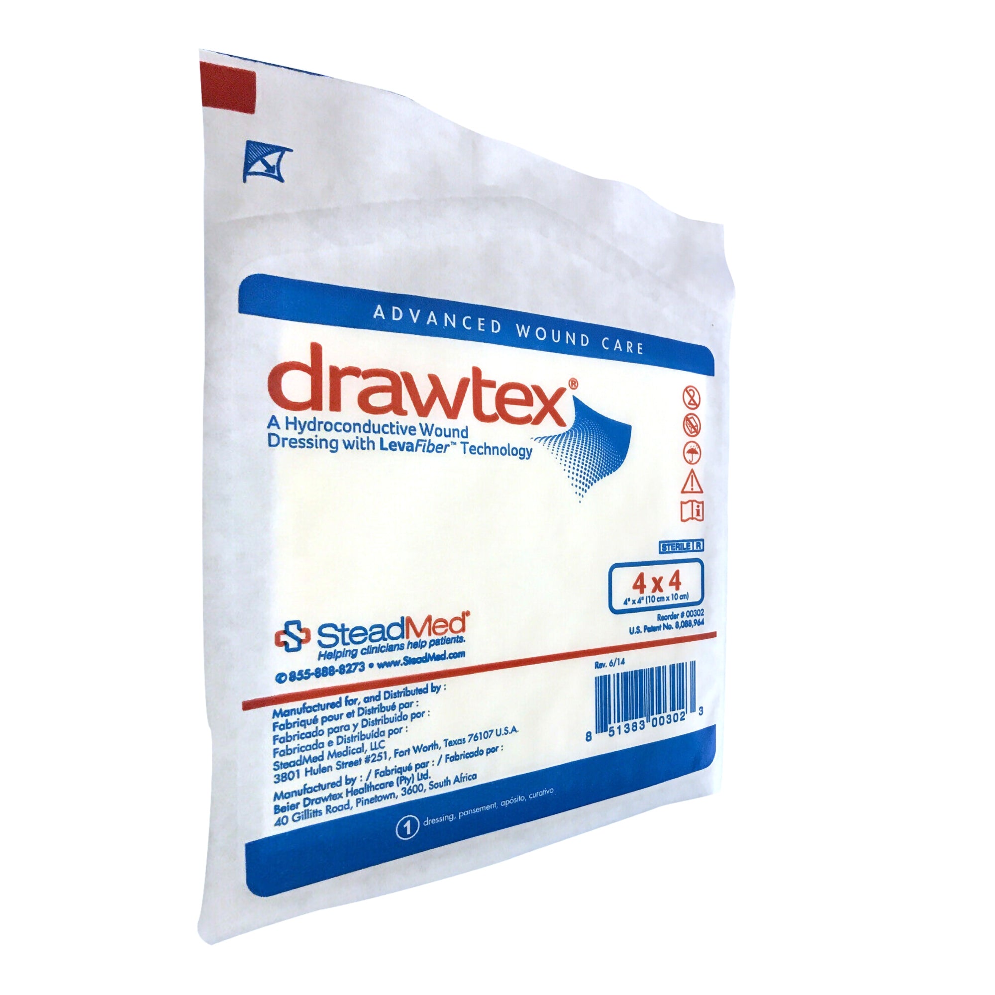 Hydroconductive Wound Dressing Drawtex 4 X 4 Inch Square, Packaging Type- Box