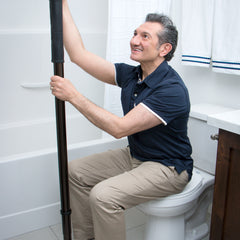 Wonder Pole Slim Premium - Adjustable, Space-Saving Tension Rod for Versatile Home Use, Ideal for Curtains, Shower Curtains, and Room Dividers. Easy Installation!