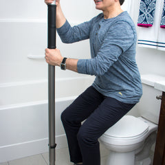 Wonder Pole Slim Premium - Adjustable, Space-Saving Tension Rod for Versatile Home Use, Ideal for Curtains, Shower Curtains, and Room Dividers. Easy Installation!