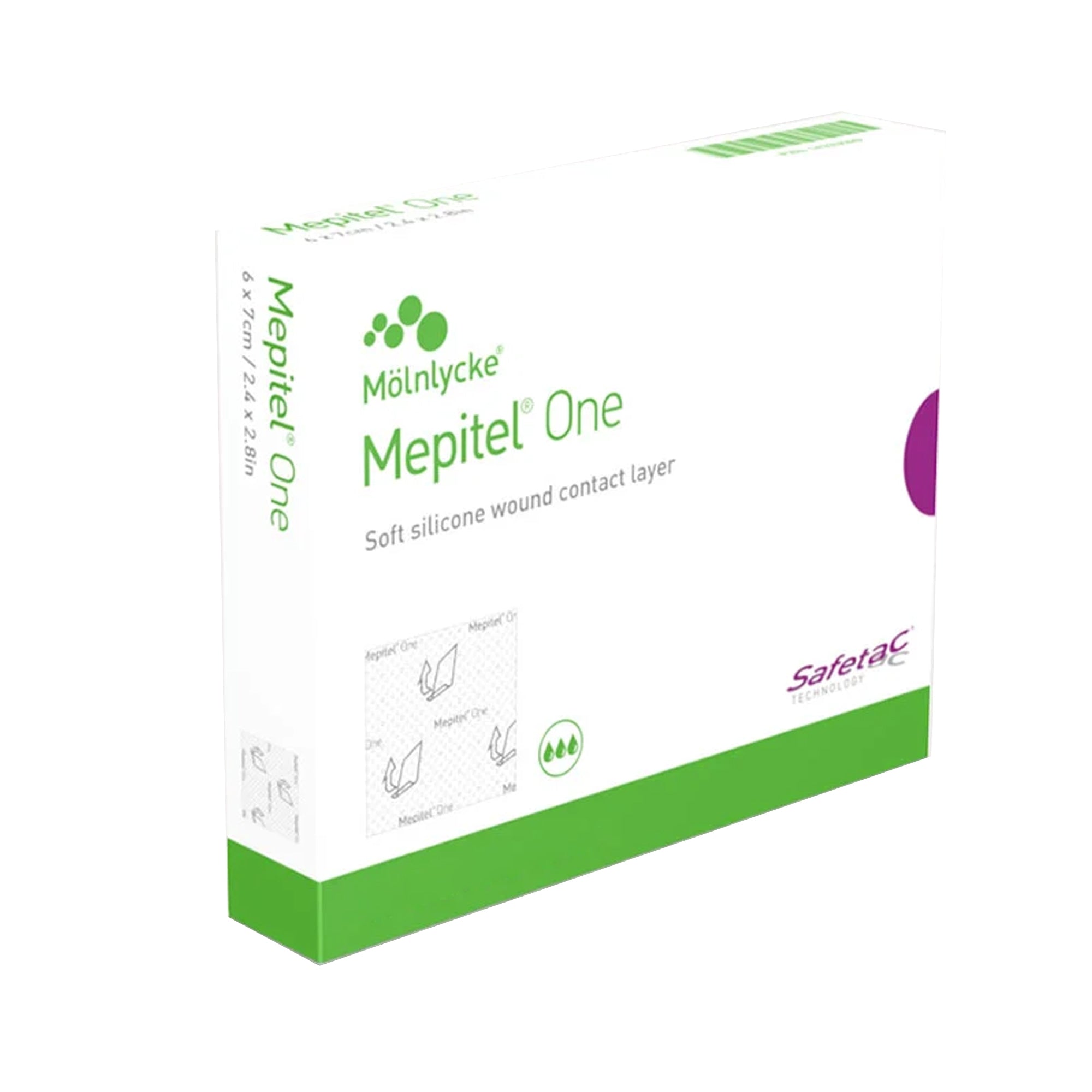 Wound Contact Layer Dressing Mepitel One 2 X 3 Inch Sterile, Packaging Type- Box