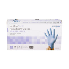 Exam Glove McKesson Confiderm 3.5C X-Large NonSterile Nitrile Standard Cuff Length Textured Fingertips Blue Chemo Tested | 10Box/Case